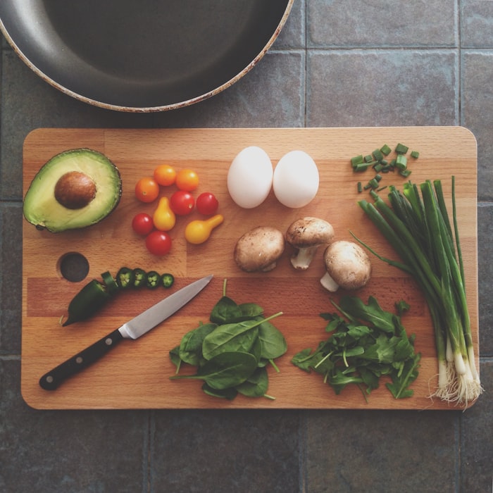 Fresh seasonal vegetables on a kitchen counter